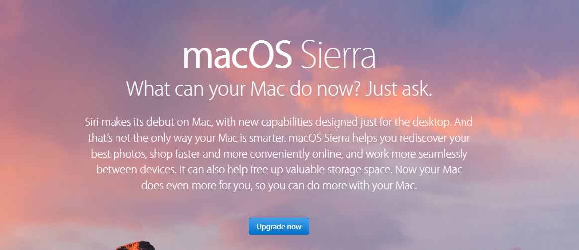 Download macOS Sierra