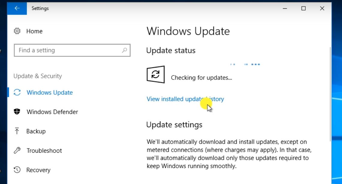 Windows 10 Mining