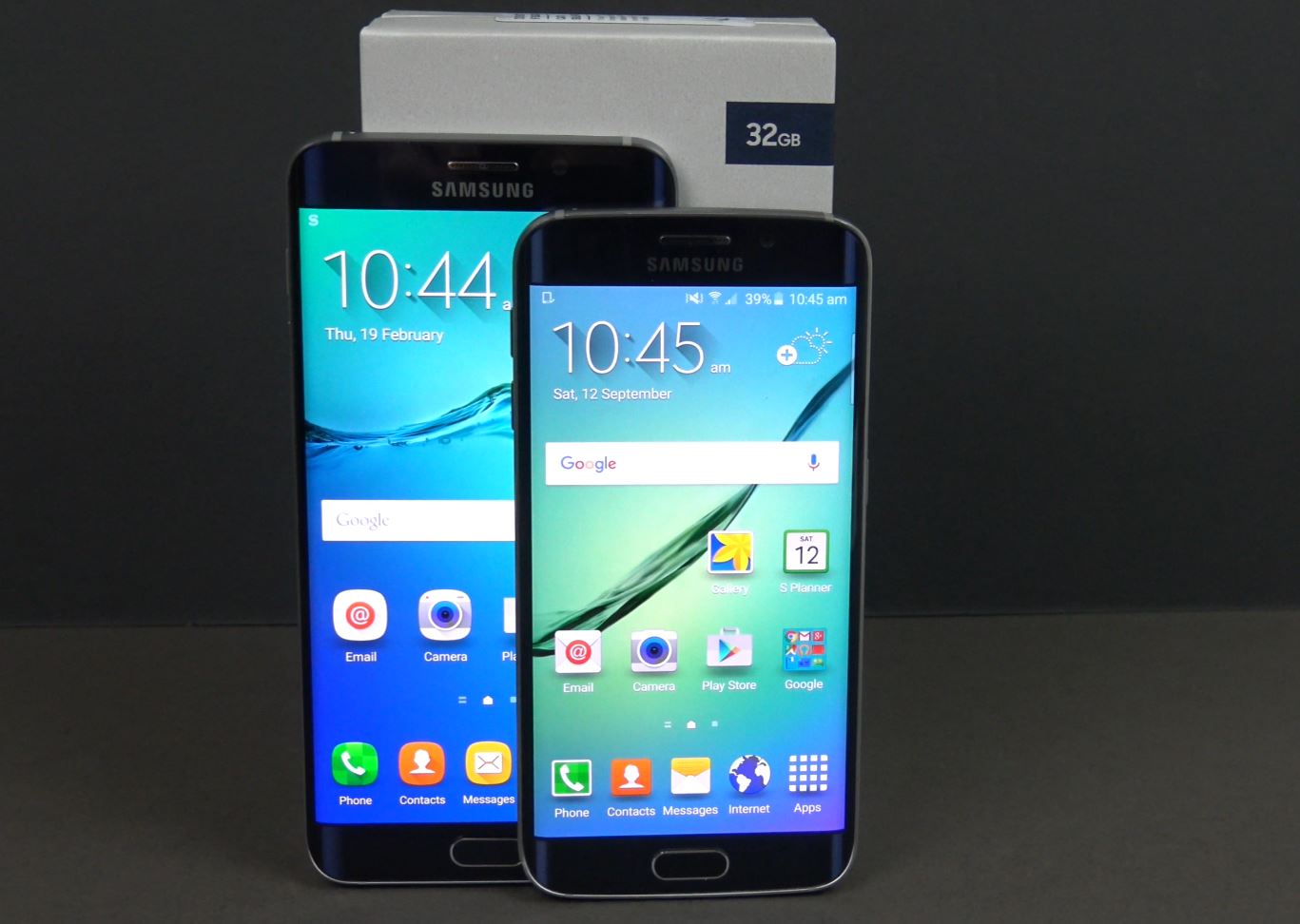 Size difference Samsung Galaxy S6 edge vs Samsung Galaxy S6 edge +