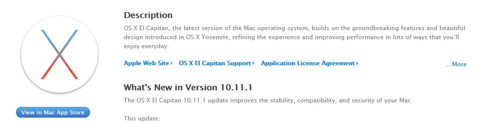 OS X El Capitan