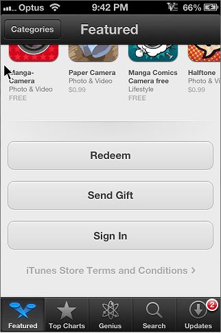 App Store Redeem