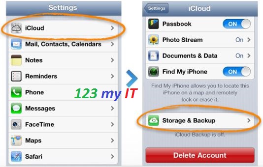 iCloud Settings