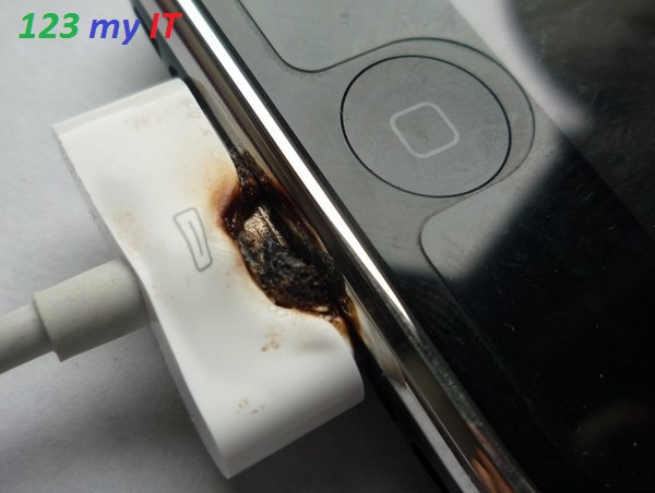 Burnt out Apple Charger