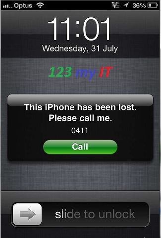 Missing iPhone Message