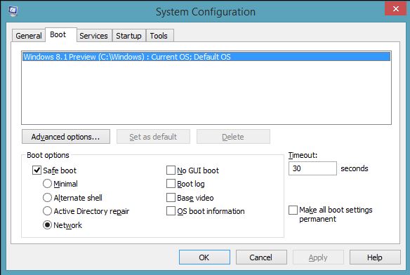 Msconfig Safe Mode