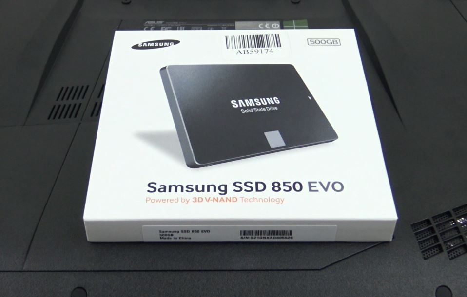 Upgrade the hard drive - Samsung Solid State Drive