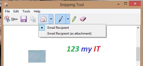 Snipping Tool Email