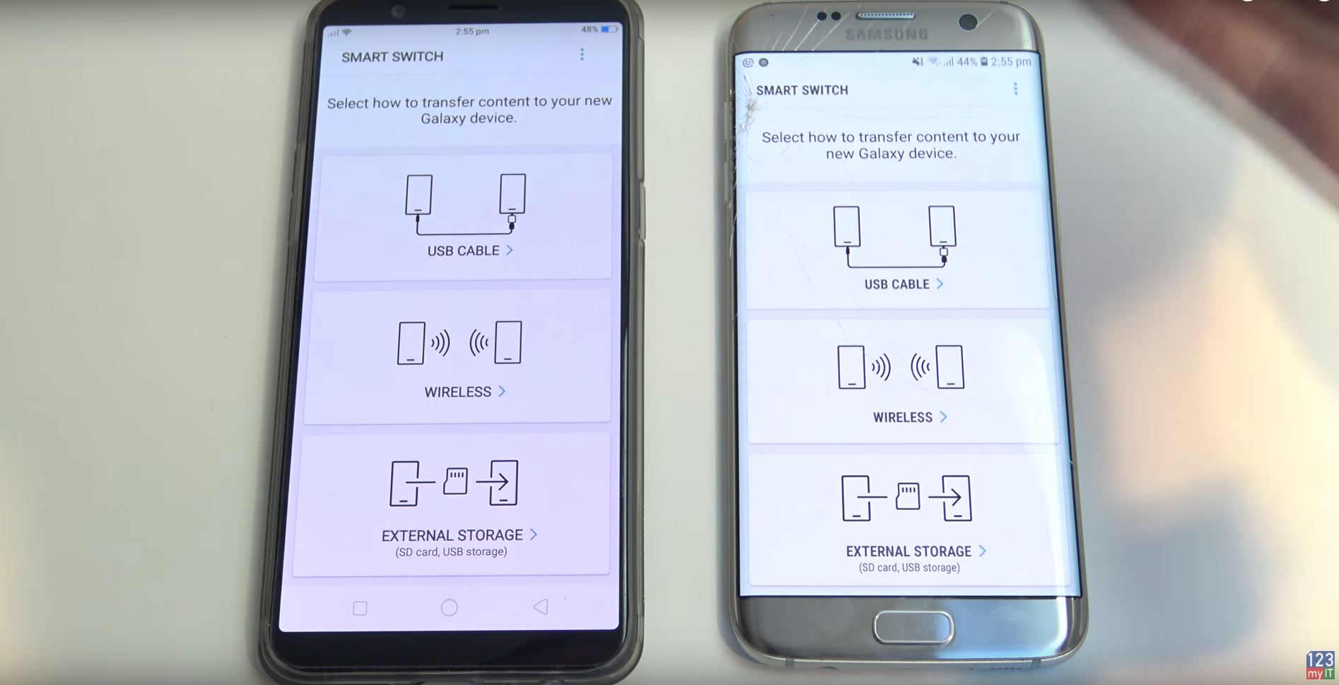 transfer data android