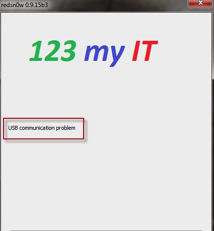 Redsn0wUSB communication Error