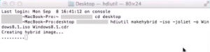 create an ISO file on a MAC